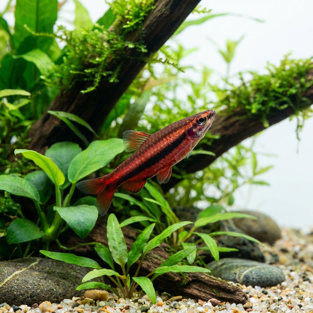 Honey Red Pencilfish (Nannostomus rubrocaudatus)