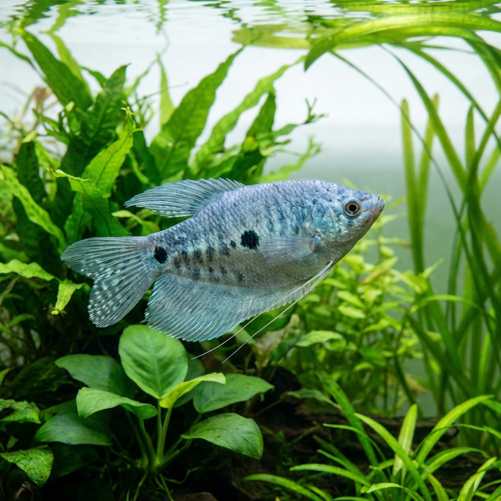 Three-Spot Gourami (Trichopodus trichopterus)